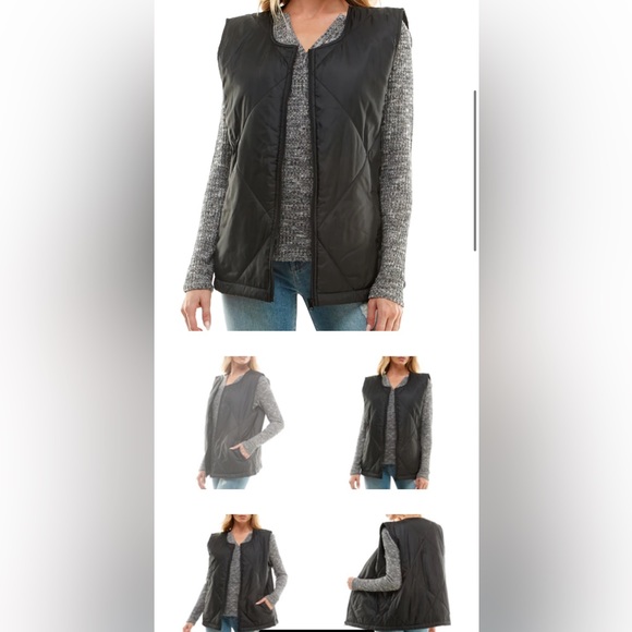 NWT 🖤 HOLD 🖤Mae Puffer Quilted Vest by Socialite - Picture 3 of 8